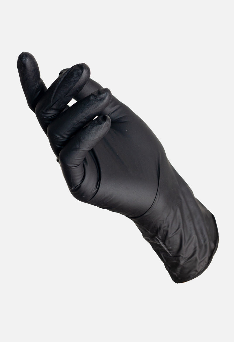 Doreza nitrili të zeza për manikyriste masa L - 100 copë