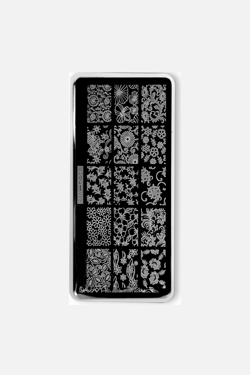 Flower Stamping Plate pllakë stampuese për artin e thonjve