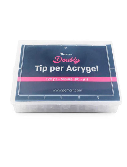 Tipsa dual form për rikonstruksion me xhel katrore 120 copë