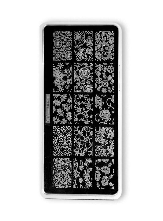 Flower Stamping Plate pllakë stampuese për artin e thonjve