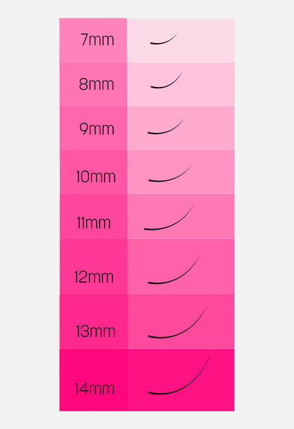Box qerpikë extension kurba C mix 0,15 (7–14) Mink