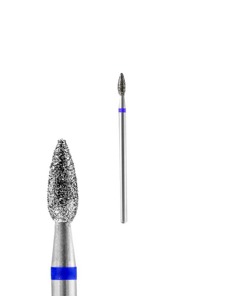 Frezë mikromotori në diamant pikë loti me kokrriza mesatare
