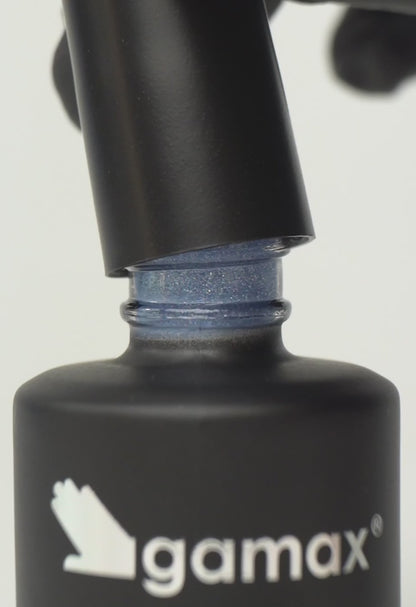 Manikyr xhel glitter blu akull Grey Moon 15 ml