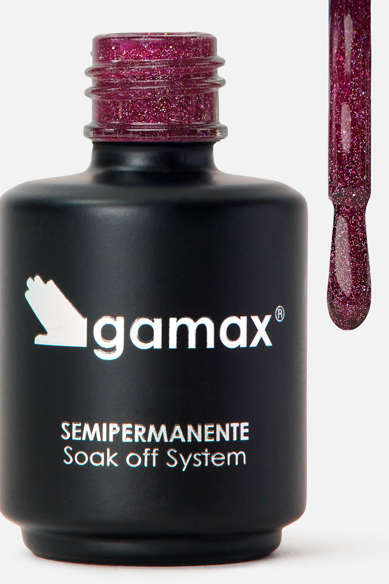 Manikyr xhel i kuq glitter Red Glitz 15 ml