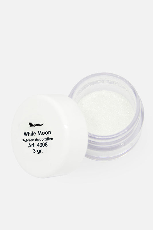 White Moon pluhur i bardhë për thonjtë efekt sheqer