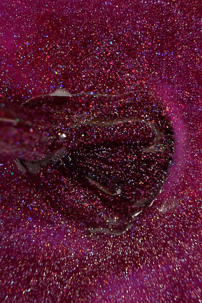 Manikyr xhel i kuq glitter Red Glitz 15 ml