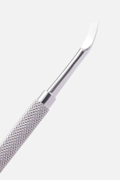 Shtytës i kutikulave prej çeliku inox me majë konkave